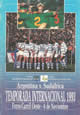 Argentina v South Africa 1993 rugby  Programme